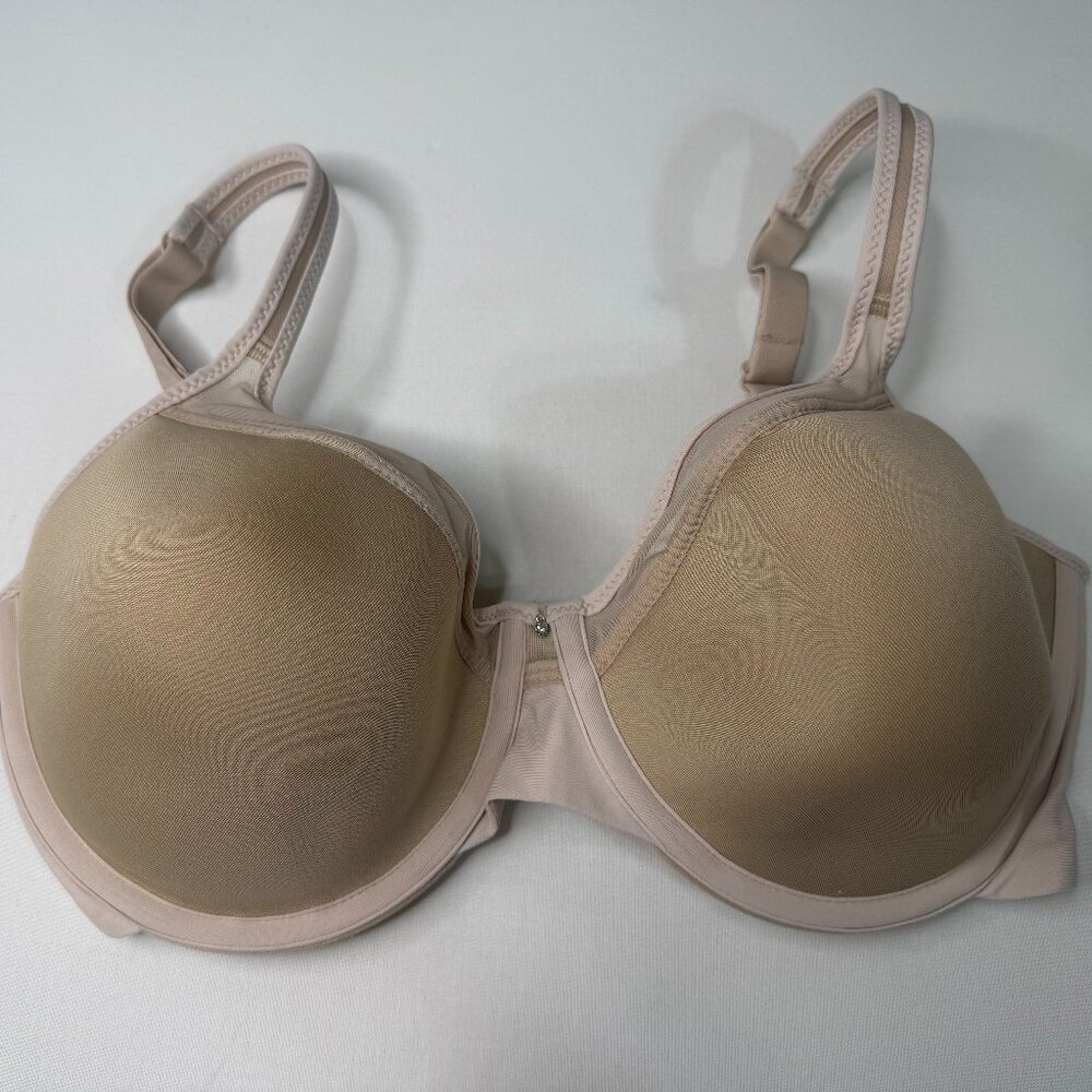 Bali Underwire T-Shirt Bra Nude Beige 34DD Full Coverage Smooth Cups